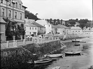 Images Dated 24th May 2016: Western end of the sea front, St Mawes, Cornwall. Probably 29th June 1912