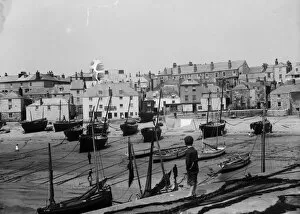Images Dated 16th May 2016: The Wharf, St Ives, Cornwall. Early 1900s