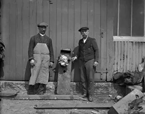 Images Dated 29th July 2019: Workmen, Truro, Cornwall. Early 1900s