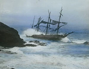 Ships Collection: Wreck of the barque Andromeda, Killygerran Head, near Portscatho, Gerrans, Cornwall