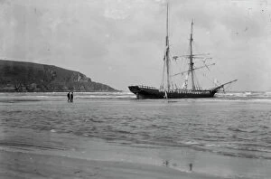 Images Dated 14th November 2019: Wreck of the French brigantine Angele of Boulogne, Doom bar, Padstow, Cornwall