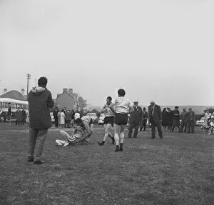 Wrestling Collection: Wrestling match, probably at Newquay, Cornwall. 1964