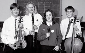 Images Dated 5th February 2019: Young Musicians, Fowey, Cornwall. December 1992
