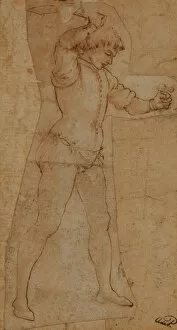 Images Dated 24th October 2019: Youth Brandishing a Cutlass, Maso Finiguerra (1426-1464)